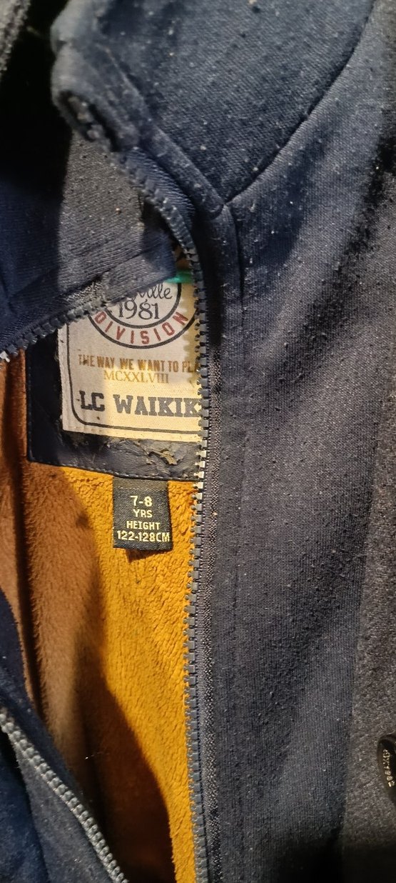 Erkek Çocuk Lacivert Düğmeli Street Wear Mont - Görsel 2