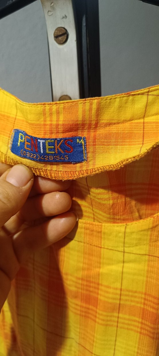 Sarı Uzun Kolsuz Salaş Hamile Elbise - Görsel 3