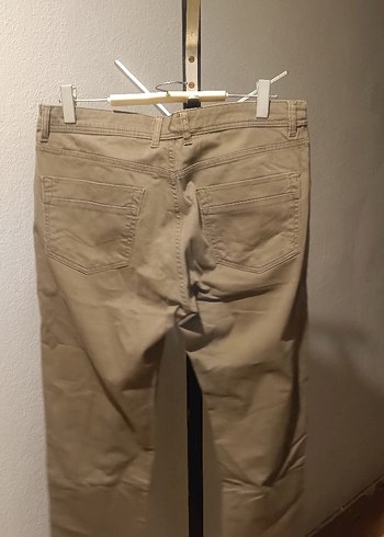 Bej Regular Fit Keten Erkek Pantolon - Görsel 3