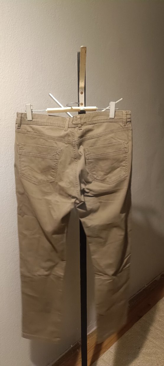 Bej Regular Fit Keten Erkek Pantolon - Görsel 3