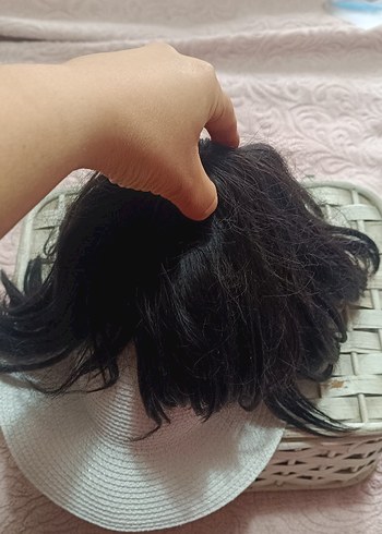 Bej Kürk Detaylı Sentetik Kumaş Saç Aksesuarı - Görsel 2