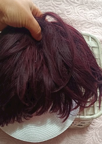 Bordo Püsküllü Bohem Saç Aksesuarı - Görsel 2