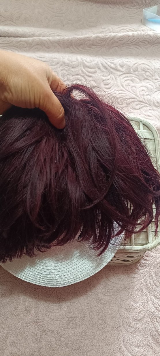 Bordo Püsküllü Bohem Saç Aksesuarı - Görsel 2