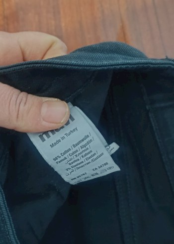 Siyah Erkek Regular Fit Denim Pantolon - Görsel 3