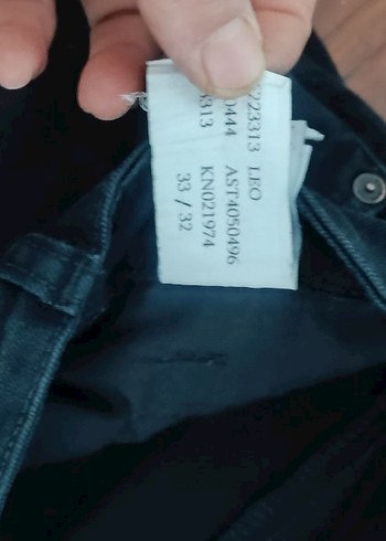 Siyah Erkek Regular Fit Denim Pantolon - Görsel 4