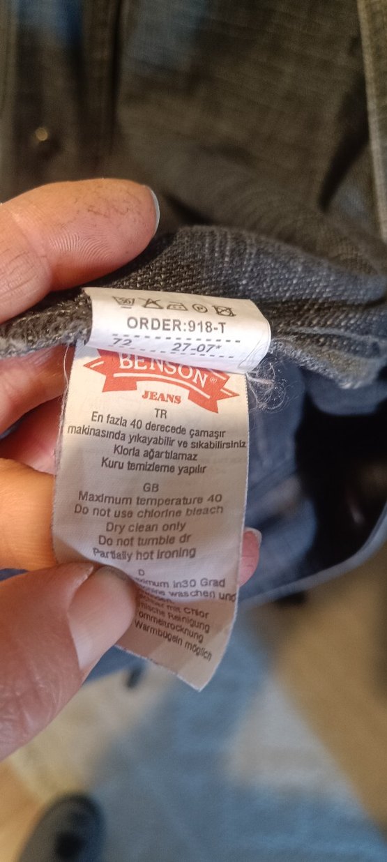 Gri Düğmeli erkek Denim Ceket - Görsel 3