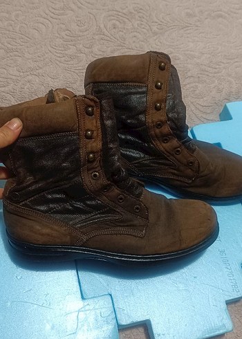 Kahverengi Süet Tokalı erkekTerlik - Görsel 5