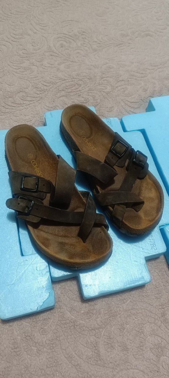 Kahverengi Süet Tokalı erkekTerlik - Görsel 2