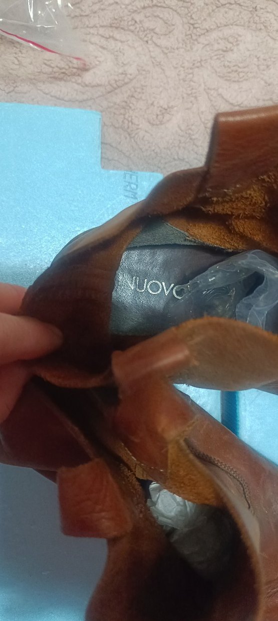 Kahverengi Deri Kadın Dolgu Topuklu Bot - Görsel 5