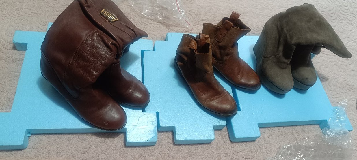 Kahverengi Deri Kadın Dolgu Topuklu Bot - Görsel 2