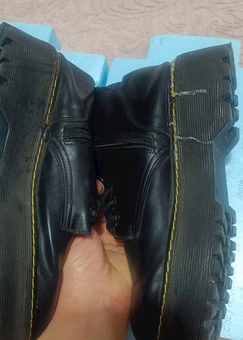 Siyah Süet Blok Topuklu Kadın Bot - Görsel 3