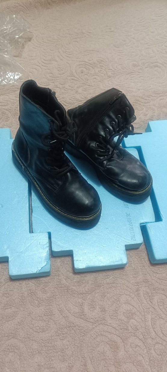 Siyah Süet Blok Topuklu Kadın Bot - Görsel 5