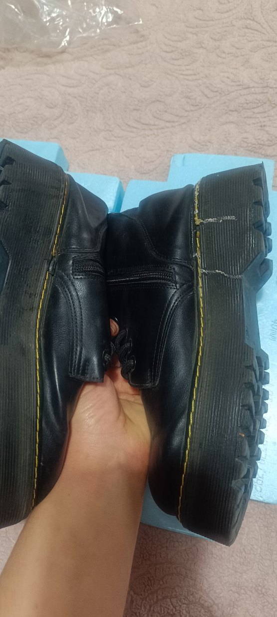 Siyah Süet Blok Topuklu Kadın Bot - Görsel 3