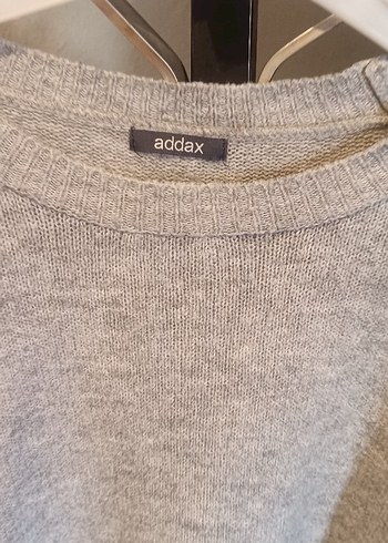 Gri Örgü Kadın Kazak - Görsel 2