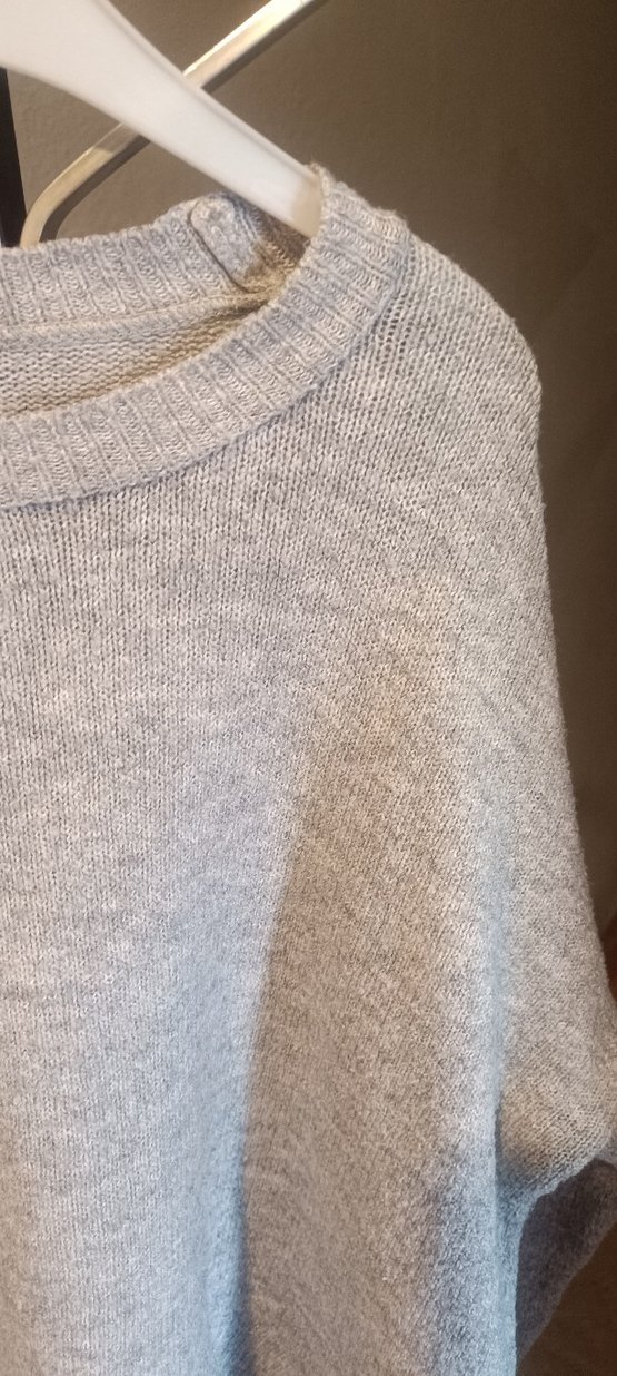 Gri Örgü Kadın Kazak - Görsel 3