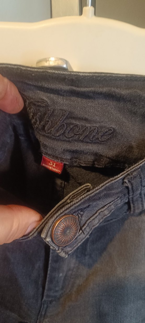 Gri Bol Kesim Erkek Kot Pantolon - Görsel 2