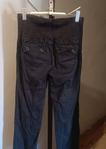 Kadın Siyah Bol Kesim Midi Kot Pantolon - Görsel 5