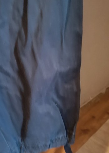 Kadın Siyah Bol Kesim Midi Kot Pantolon - Görsel 3