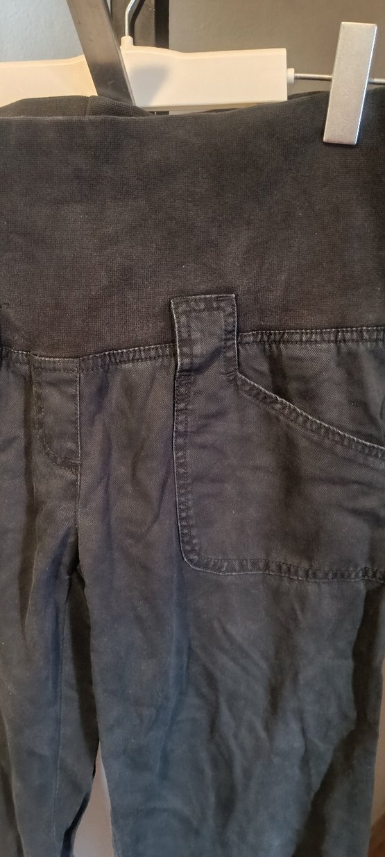 Kadın Siyah Bol Kesim Midi Kot Pantolon - Görsel 2