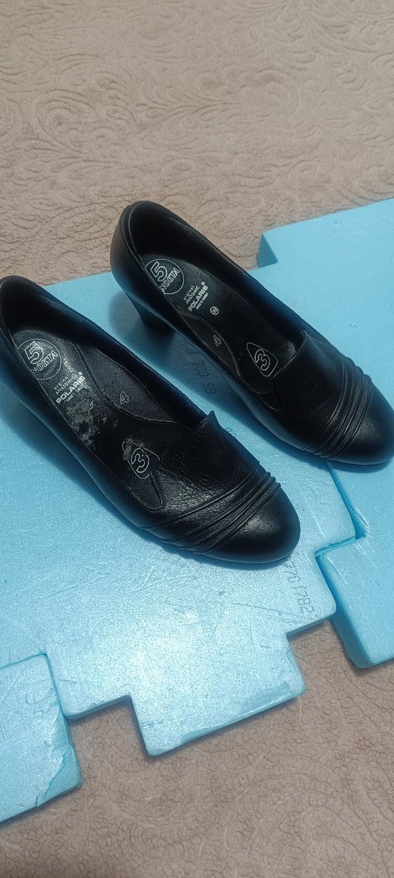 Beyaz Rugan Dolgu Topuklu Kadın Klasik Ayakkabı - Görsel 4