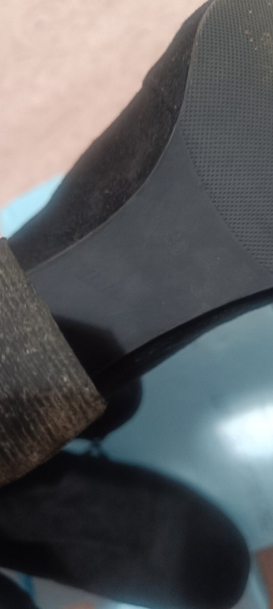 Siyah Süet Tokalı Gotik Topuklu Kadın Bot - Görsel 5