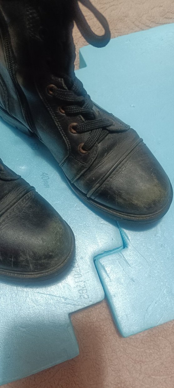 Siyah Kadın Blok Topuklu Kauçuk Botlar - Görsel 4