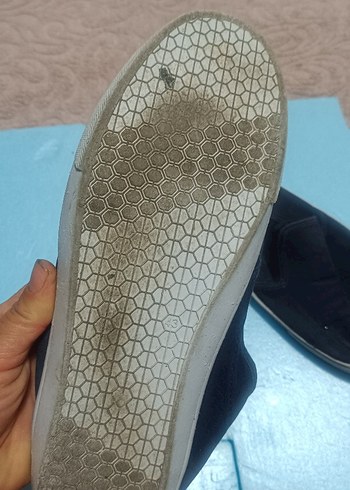 Koyu Mavi Erkek Klasik Ayakkabı Velcro - Görsel 3