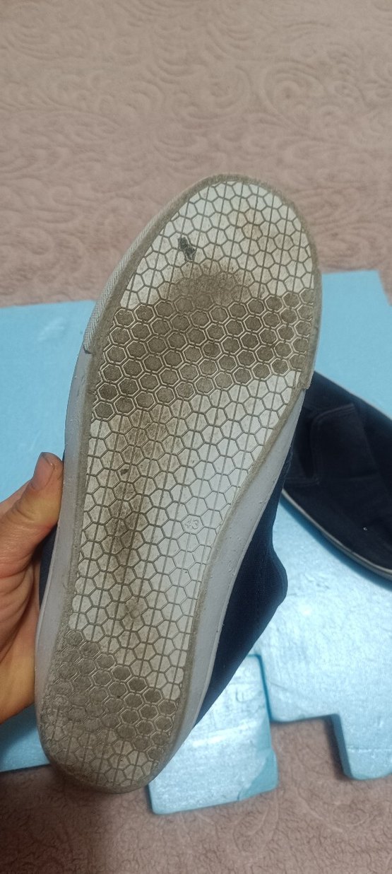 Koyu Mavi Erkek Klasik Ayakkabı Velcro - Görsel 3