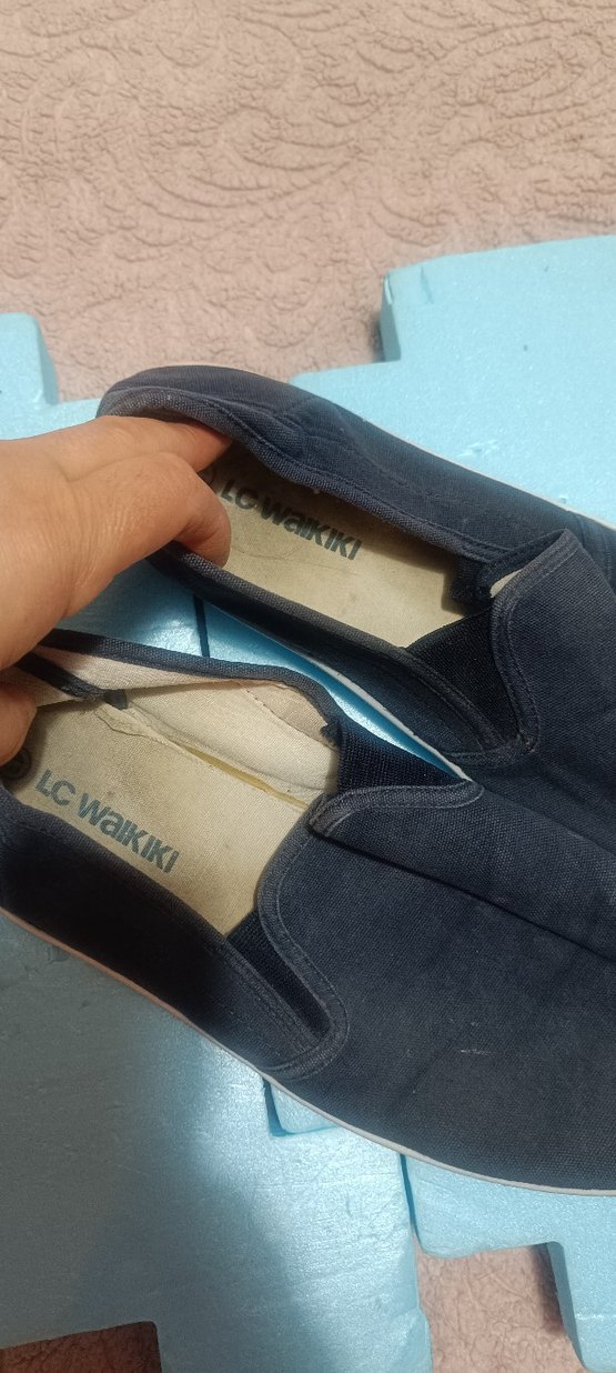 Koyu Mavi Erkek Klasik Ayakkabı Velcro - Görsel 2