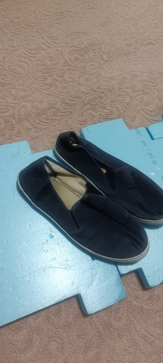 Koyu Mavi Erkek Klasik Ayakkabı Velcro - Görsel 4