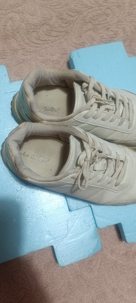 Beyaz Platform Topuklu Kadın Spor Ayakkabı - Görsel 4