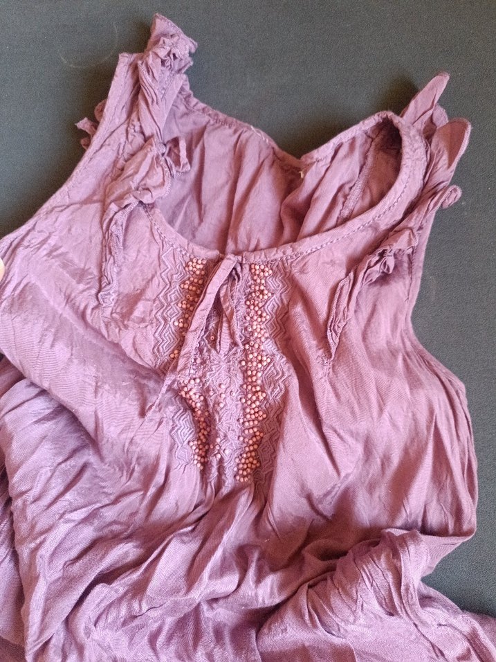 Pembe Pastel elbise - Görsel 4