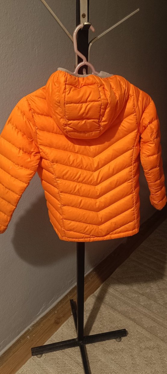 Parlak Turuncu Erkek Çocuk Fermuarlı Mont - Görsel 3