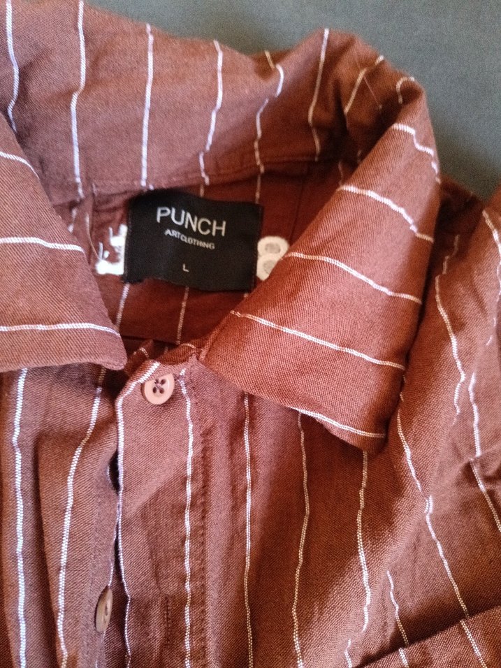 Kahverengi Çizgili Erkek Kısa Kollu Pijama Takımı - Görsel 3