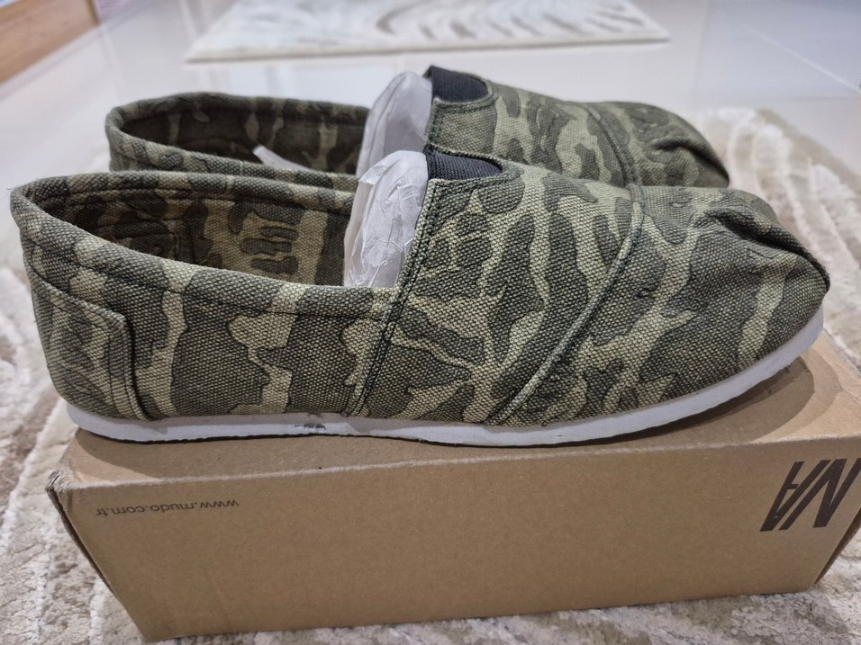 Erkek Kamuflaj Desenli Espadril Ayakkabı - Görsel 2