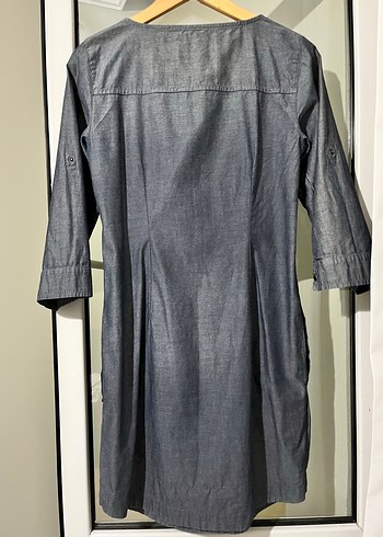 Mavi Jeans Gri Denim Midi Kadın Elbise
