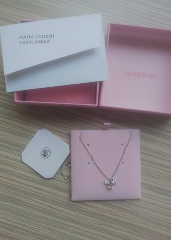 Beden Swarovski Mesmera Pembe Altın Kolye