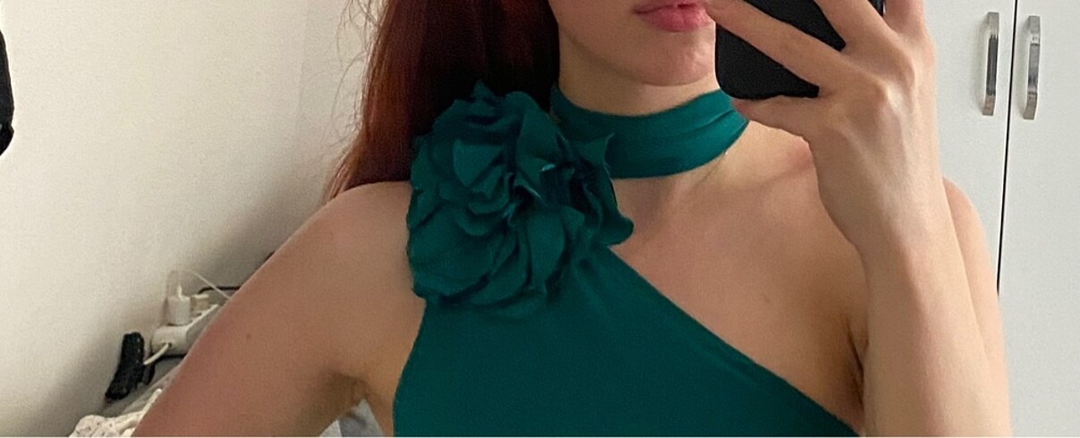 Gül choker/ gül broş/ gül aksesuar