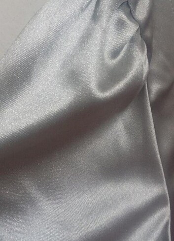 H&M Gümüş rengi mini elbise