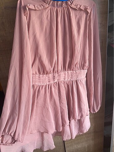 38 Beden pembe Renk Zara mini elbise