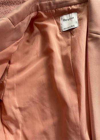 pembe Midi Kadın Blazer Ceket - Görsel 4