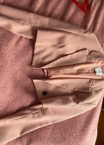 pembe Midi Kadın Blazer Ceket - Görsel 2