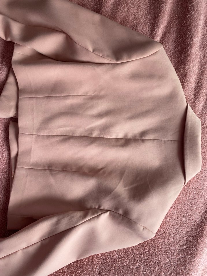 pembe Midi Kadın Blazer Ceket - Görsel 3