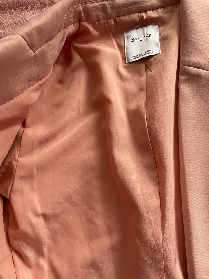 pembe Midi Kadın Blazer Ceket - Görsel 4