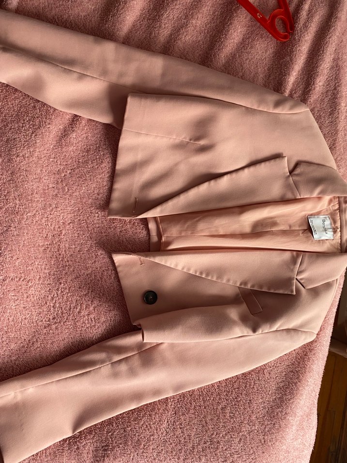 pembe Midi Kadın Blazer Ceket - Görsel 2