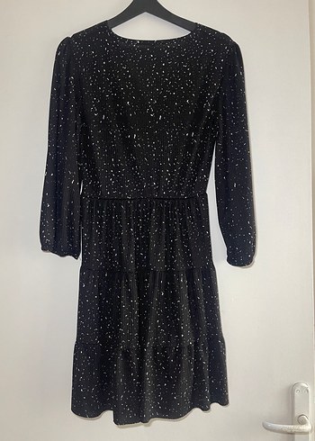 Siyah yarım Kollu Elbise - Görsel 3