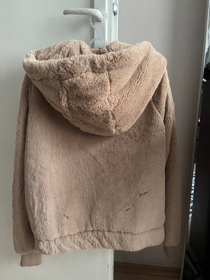 Pudra Peluş Detaylı Kadın Ceket - Görsel 2