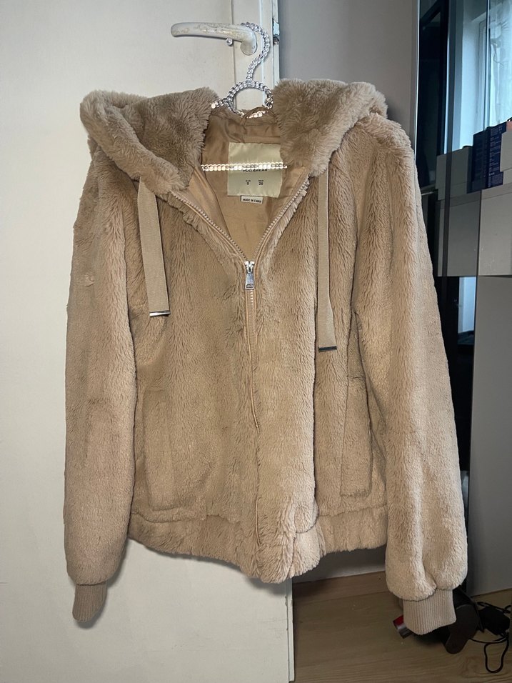 Pudra Peluş Detaylı Kadın Ceket - Görsel 3