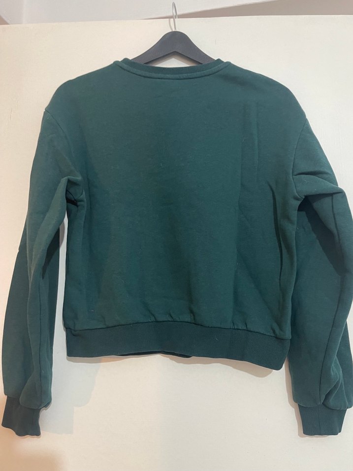 Yeşil Peanuts Baskılı Kadın Sweatshirt - Görsel 3