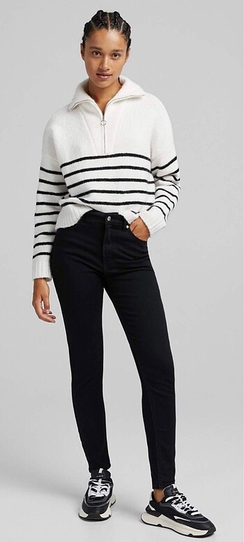 Bershka Siyah Skinyy Jean
